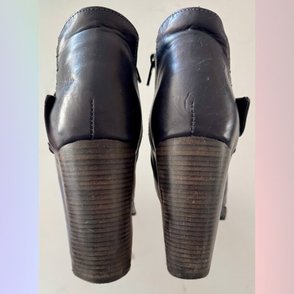 DKODE Black Leather Booties – Size 38 - Picture 6 of 7